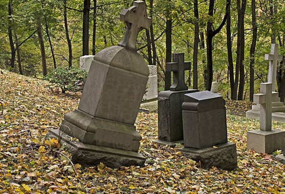 tombstones lean